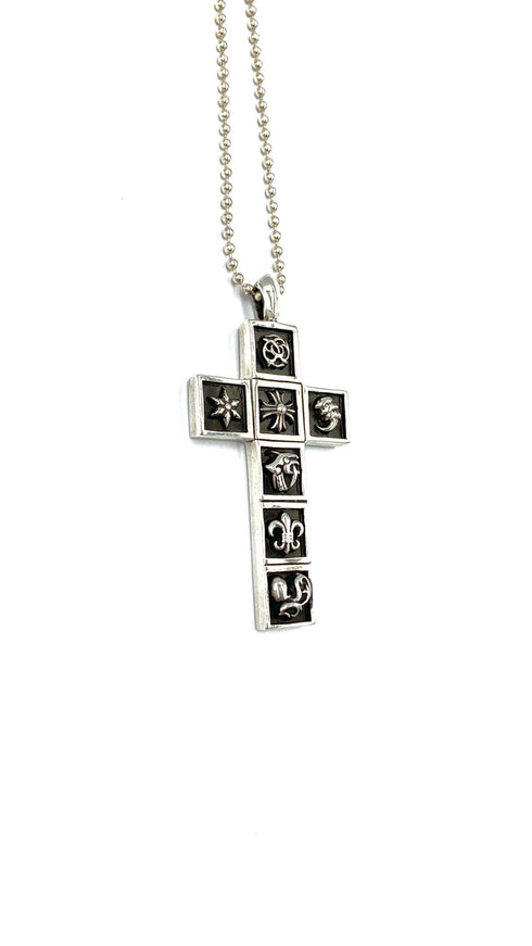 FRAMED CHARM PENDANT /BALL CHAIN